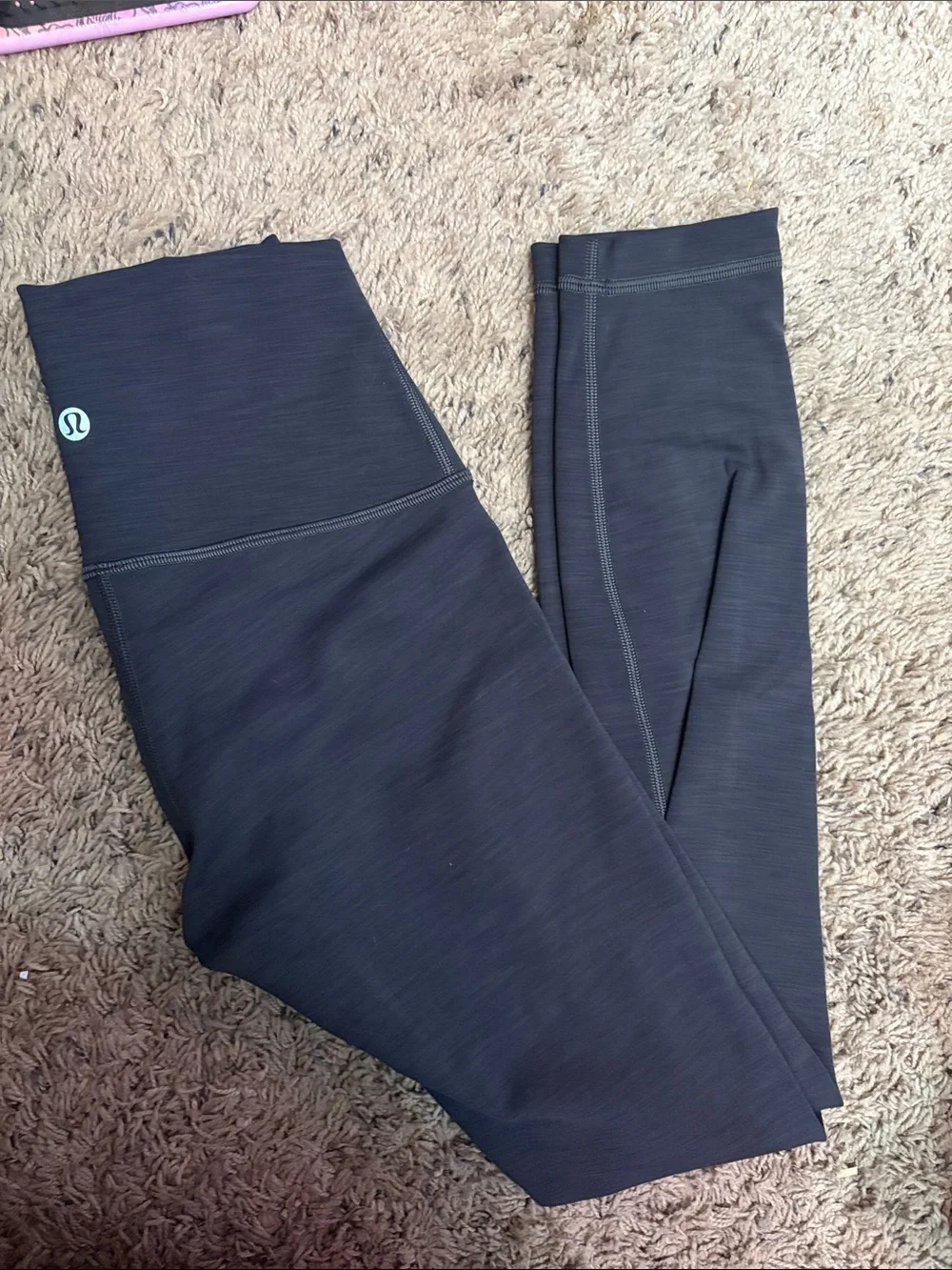 lululemon athletica Charcoal/Black Seam Detail Leggings